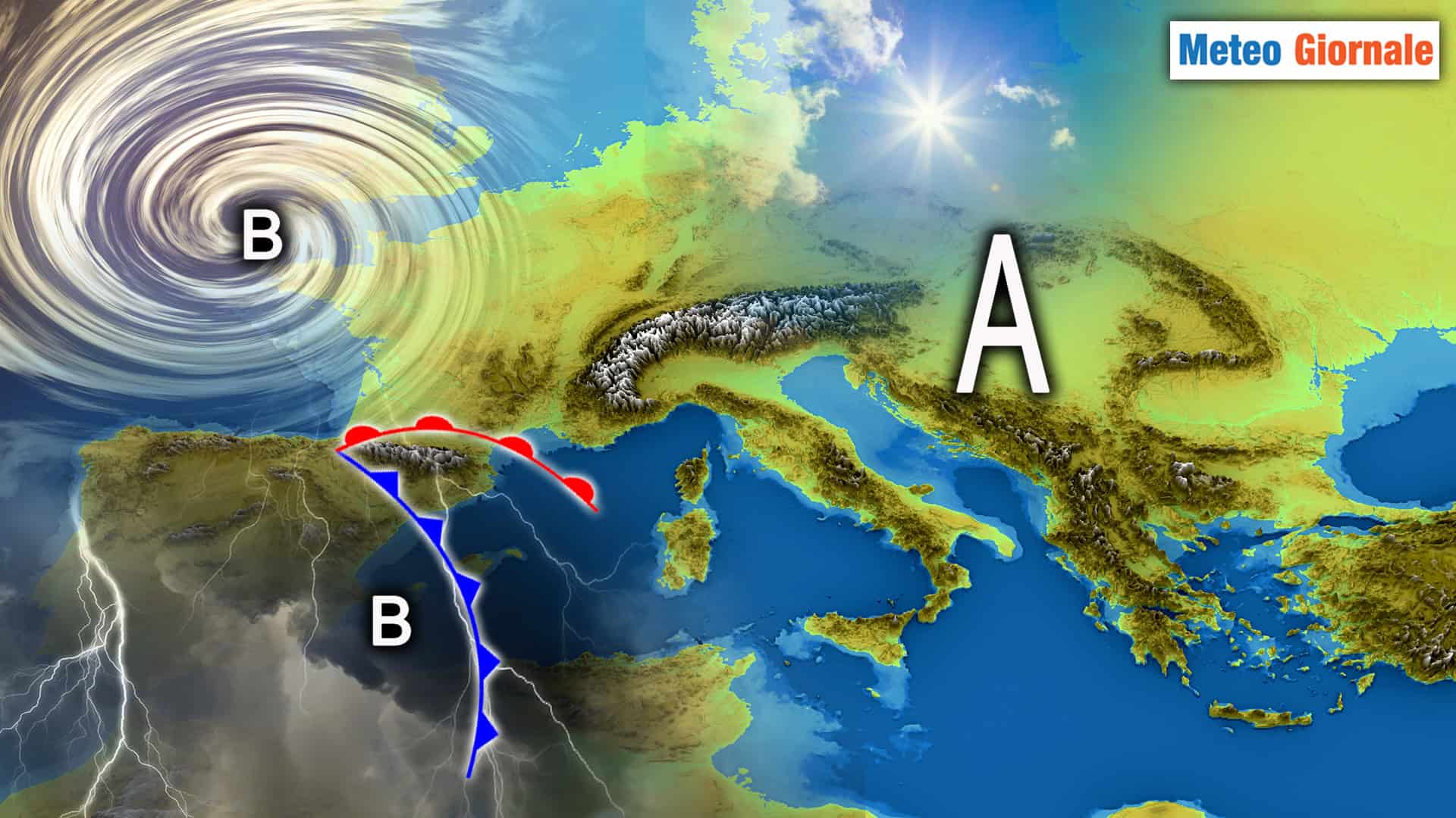 Meteo: Instabilità fino a Venerdì, poi arriva un vortice