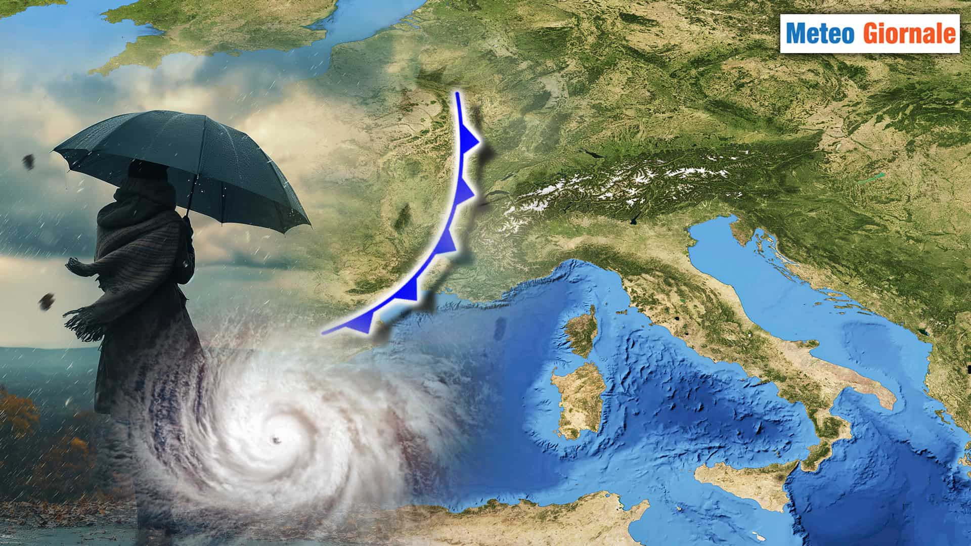 Weekend: vortice ciclonico in arrivo sull’Europa occidentale