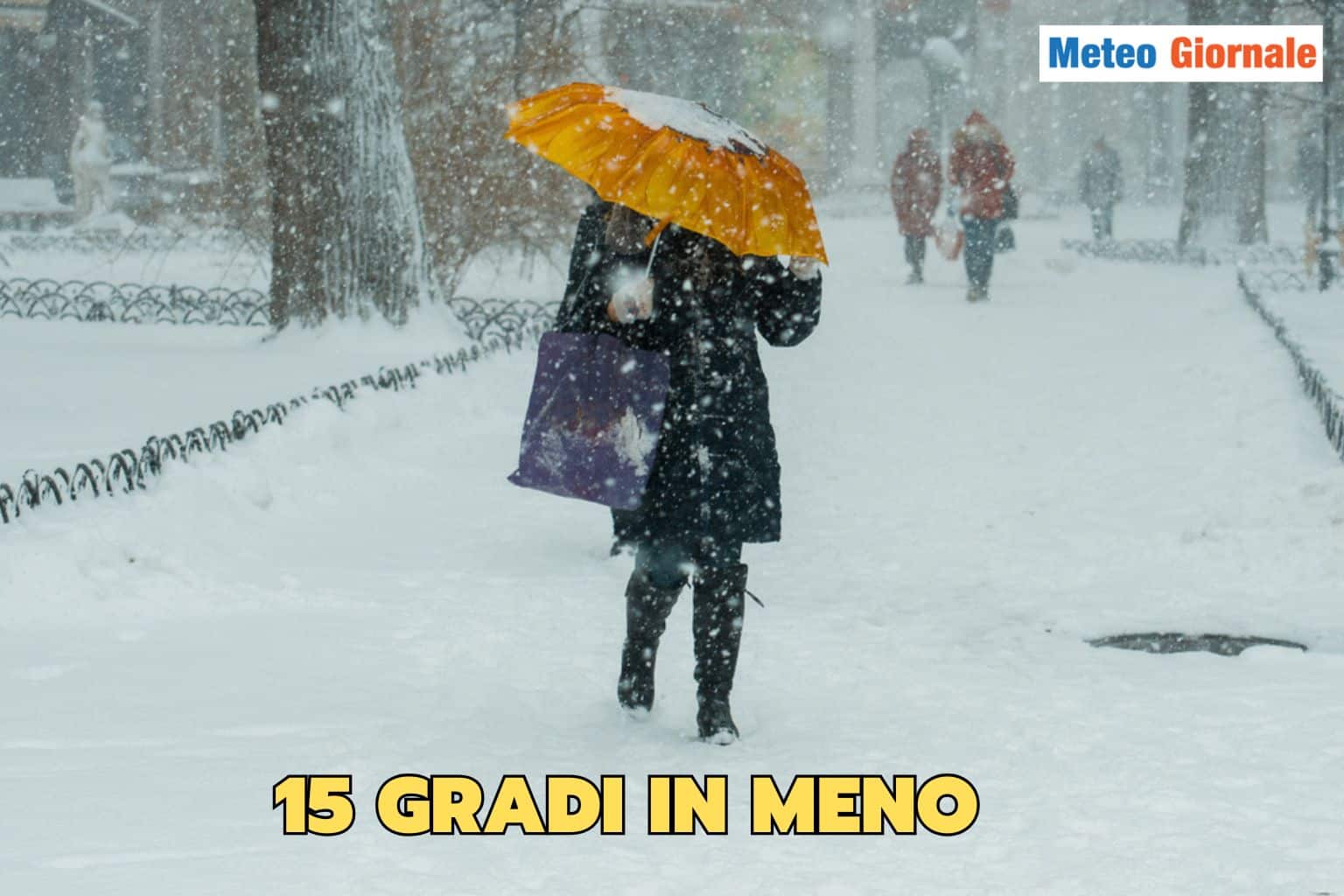 Italia: crollo termico di 15 gradi, neve a bassa quota e addio primavera