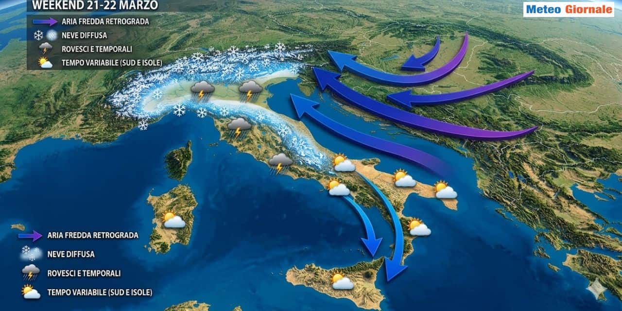 Peggioramento specie al Nord