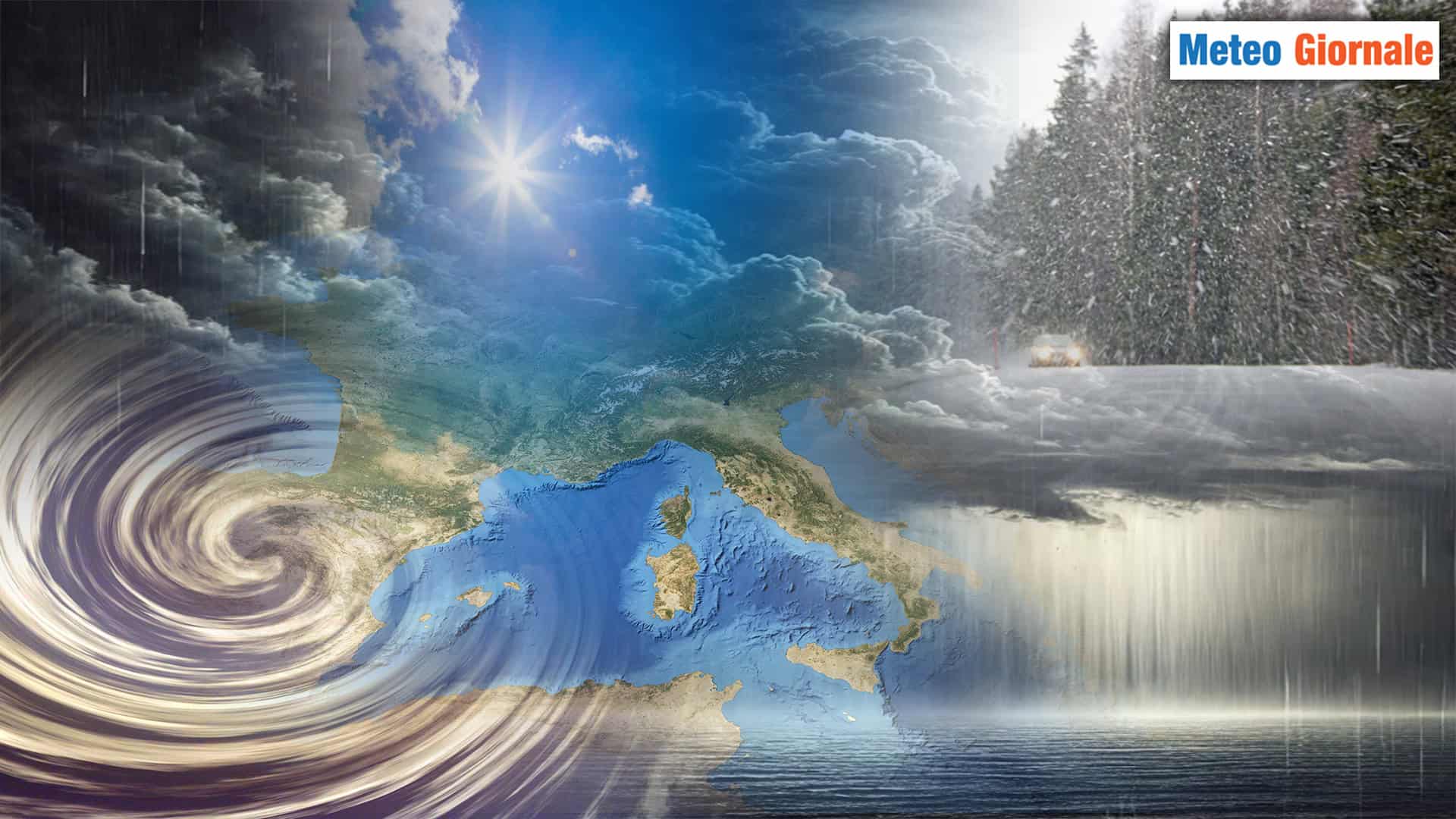 Meteo: Freddo vortice sull’Italia con piogge, neve e forte vento
