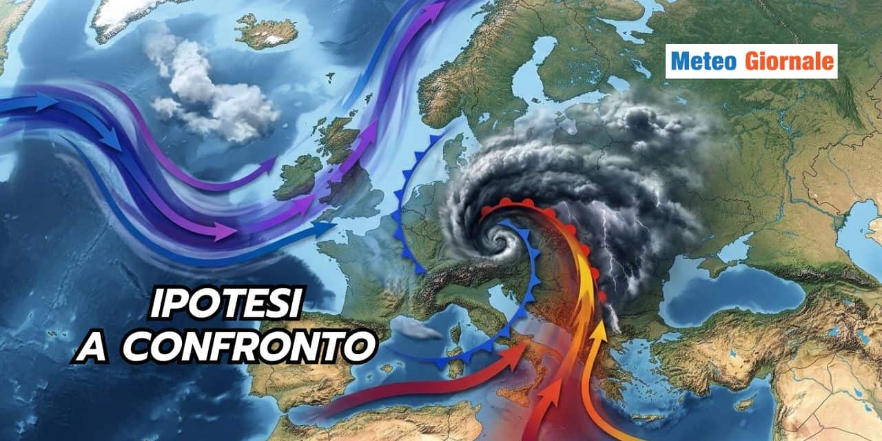Le PIOGGE di metà mese sull’Italia: le ipotesi di due modelli meteo a confronto