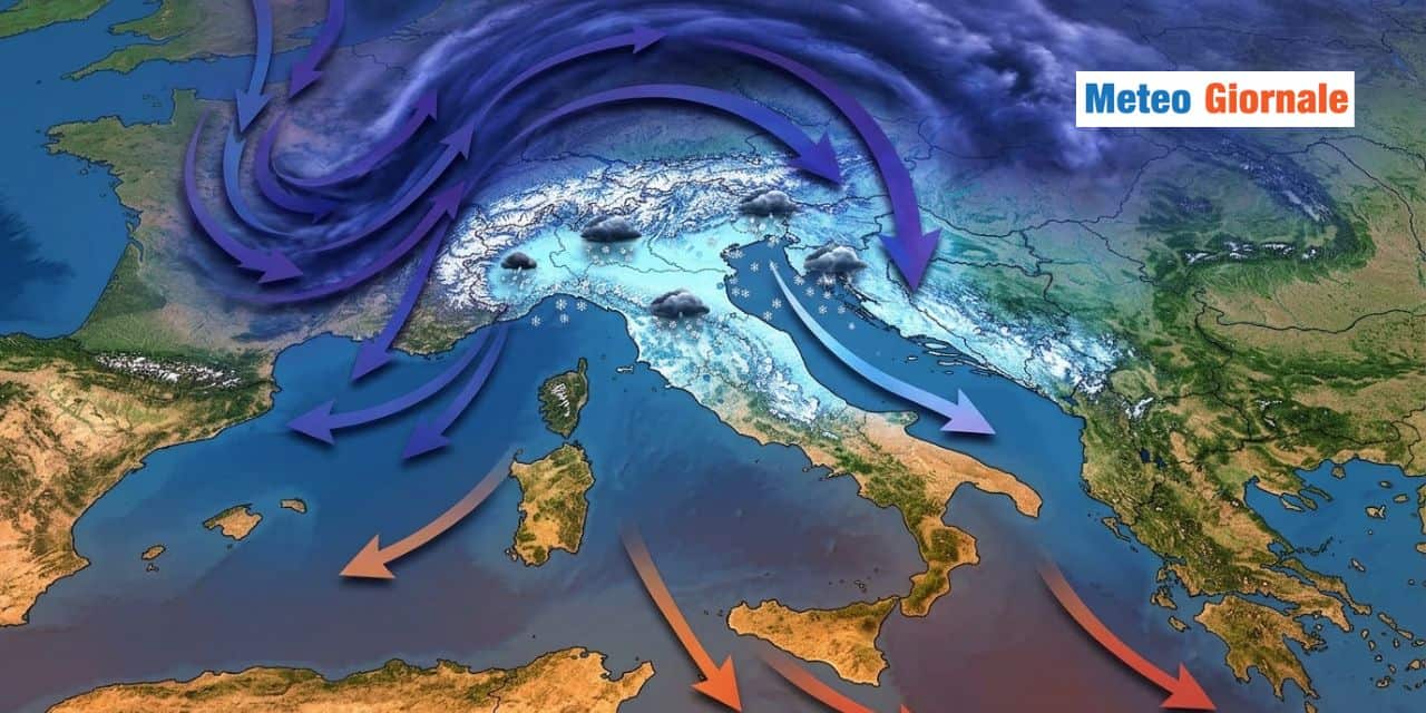 Ribaltone meteo: Giovedì 26 e Venerdì 27 torna la NEVE a bassa quota