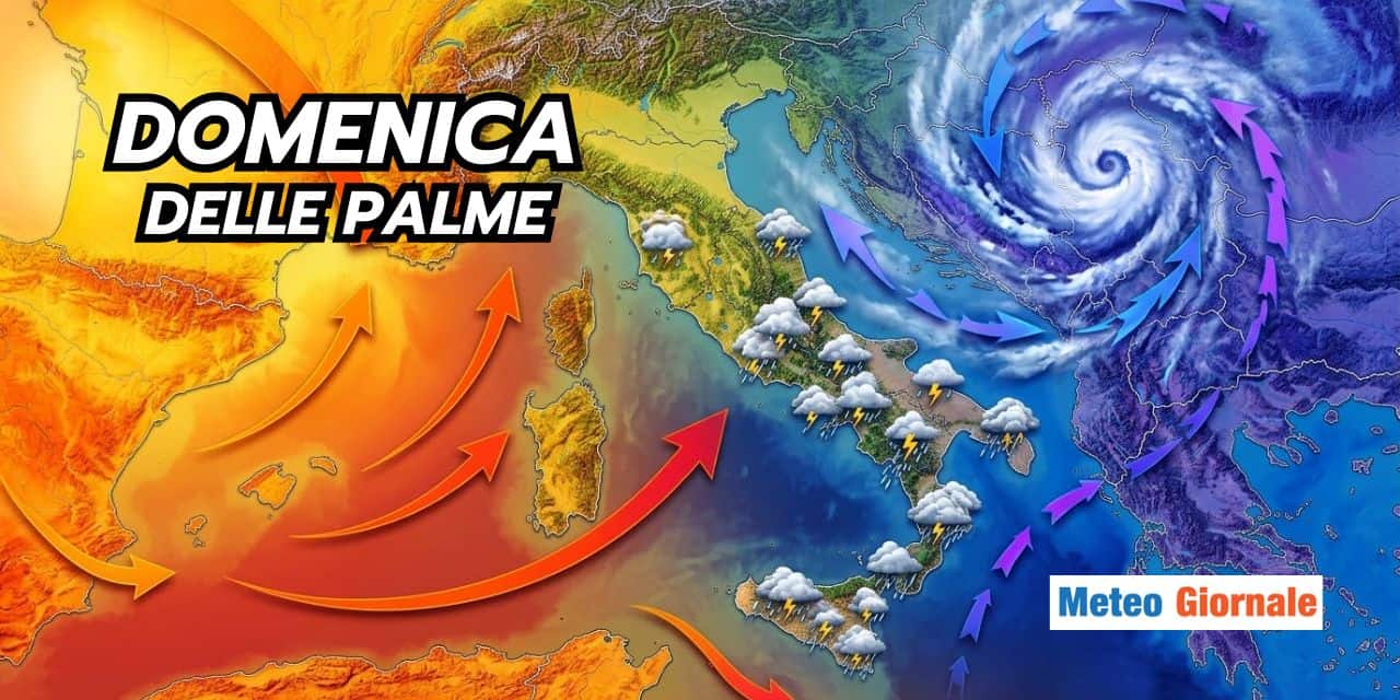 Domenica delle Palme dal meteo capriccioso sull’Italia: cosa emerge dai modelli