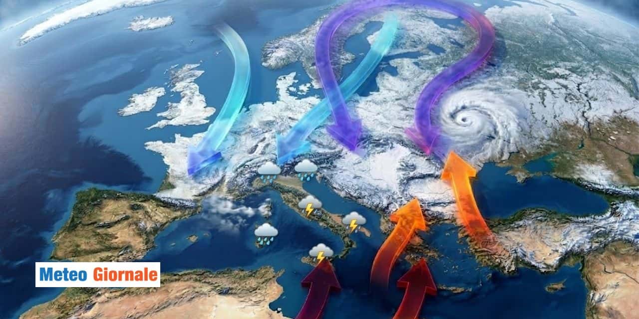 Caos meteo sull’Europa, Italia nel mirino di una colata gelida per più giorni