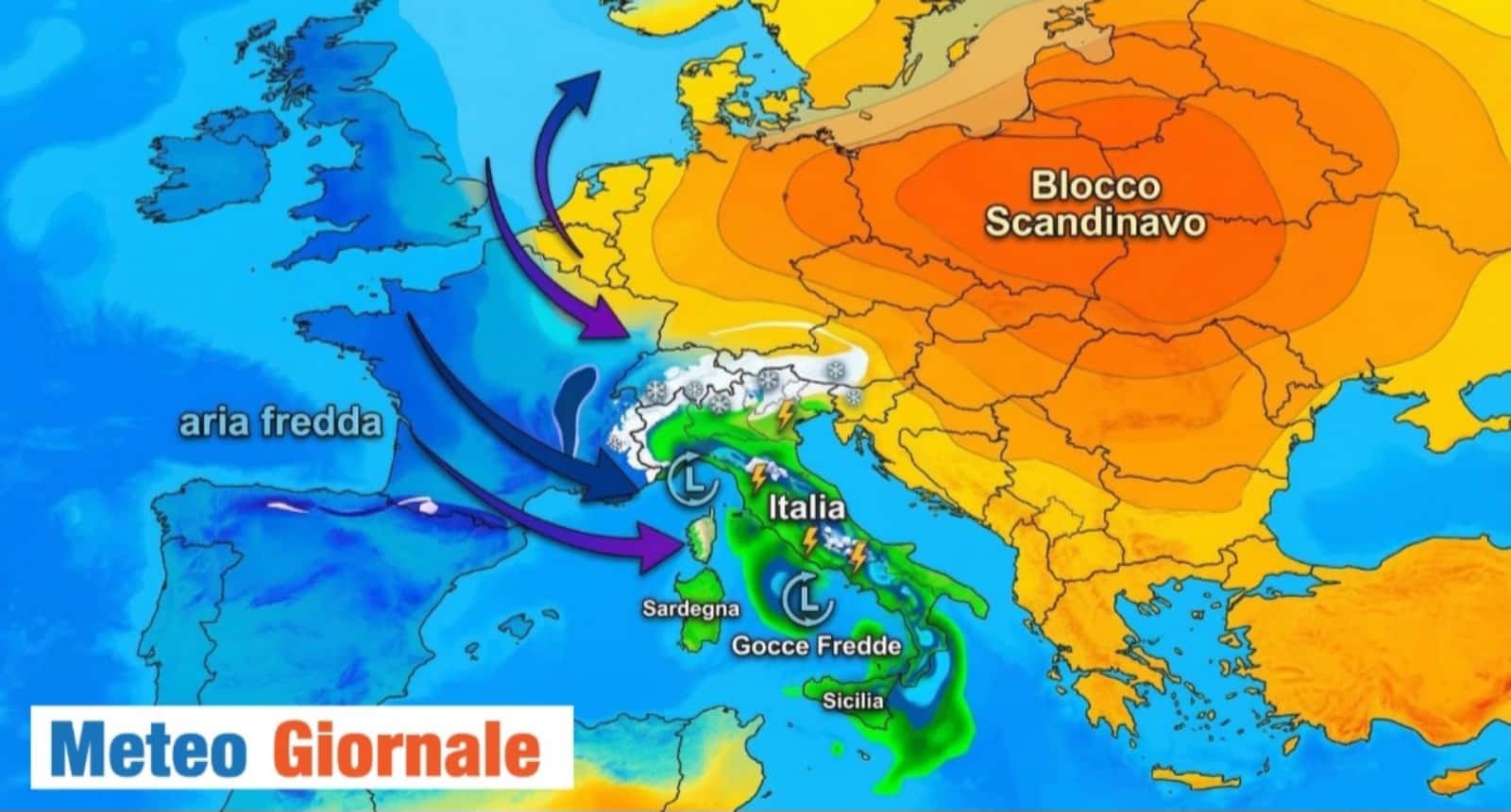 Gocce Fredde sull’Italia: la previsione ECMWF che gela la Primavera
