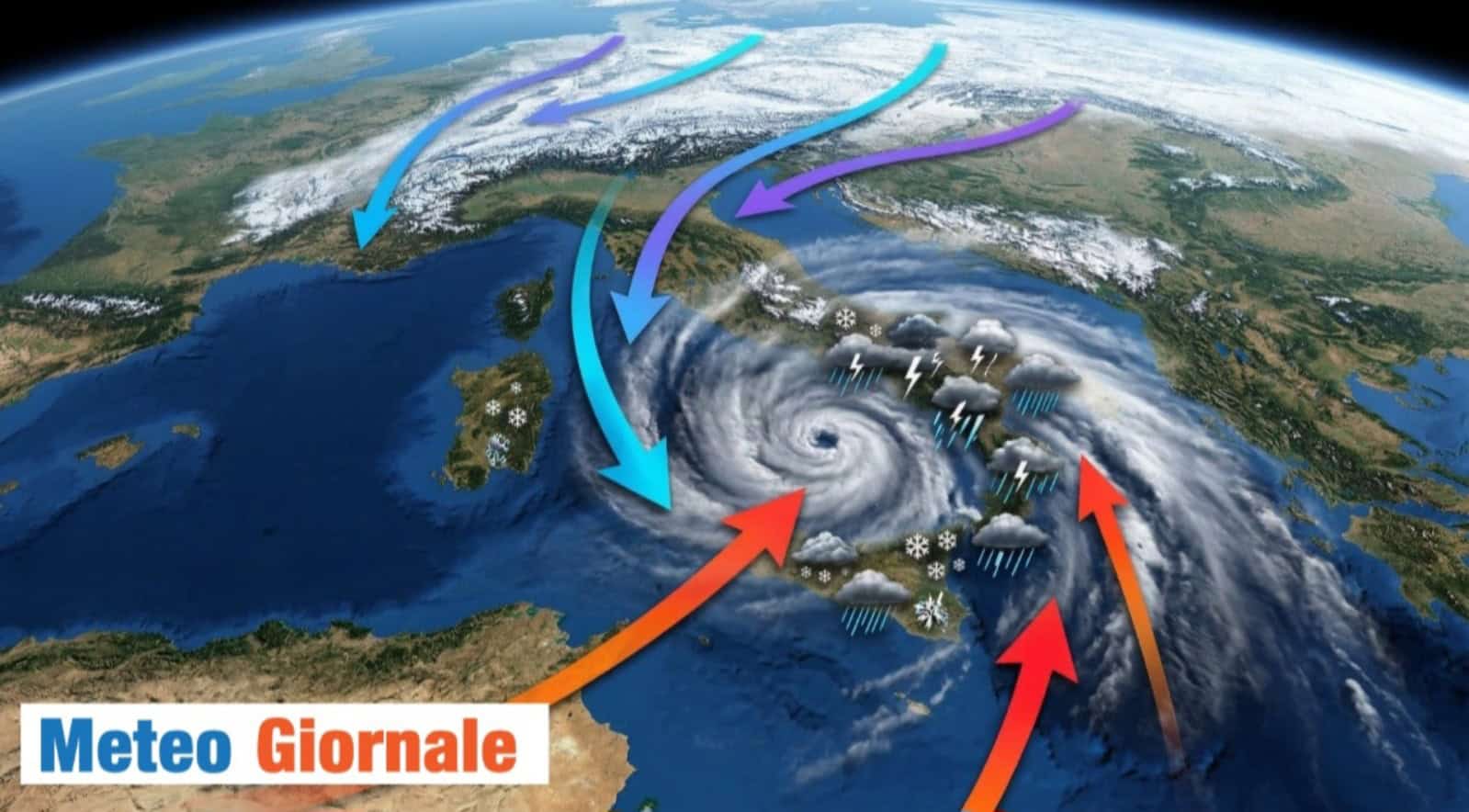 Weekend da brividi: correnti GELIDE verso l’Italia. Cosa accadrà