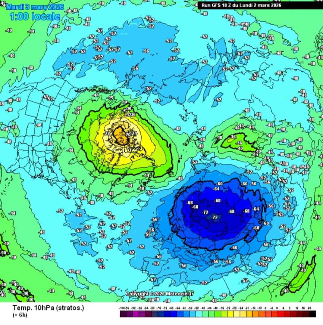 Vortice Polare split Aprile