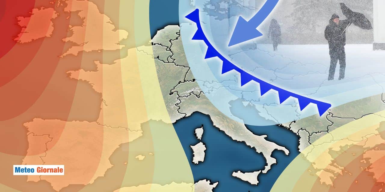 L’alta pressione va sul nord Europa, cambia tutto in Italia