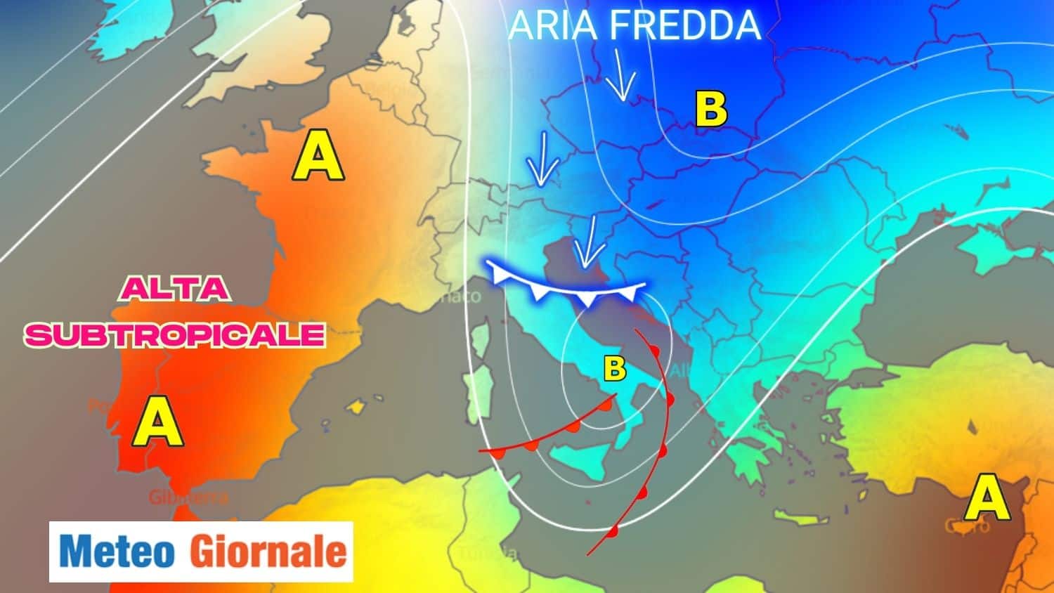 Possibile vortice più freddo sull’Italia la prossima settimana con RAID simil invernale. I dettagli