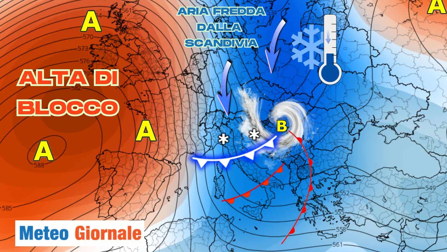 E non finsce qui! Tra qualche giorno altra irruzione fredda. Ecco quando e con quali effetti