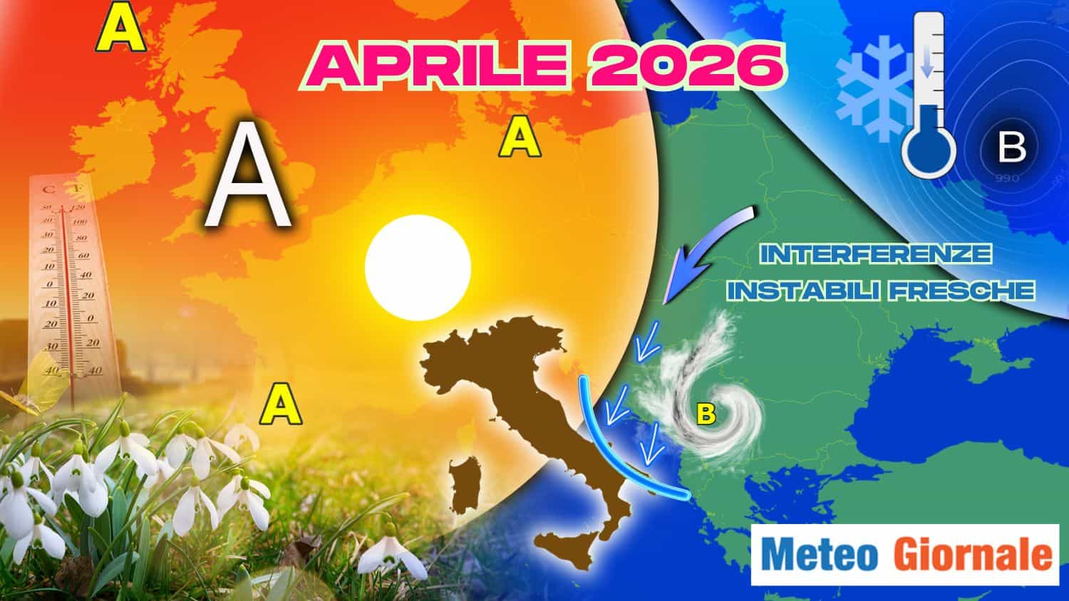 Il possibile tempo di Aprile 2026 secondo il modello europeo ECMWF. Ecco tutti i dettagli