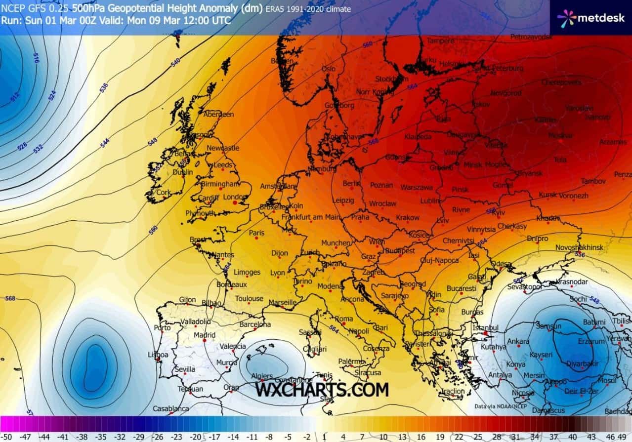 bizzarrie meteo marzo Italia