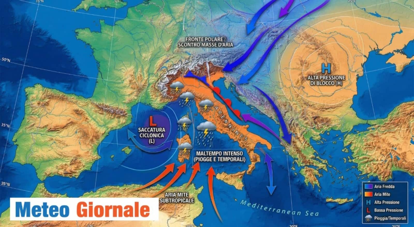 Bizzarrie meteo marzo: piogge e poi GELO invernale