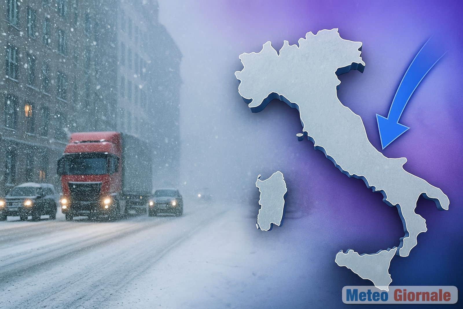 Meteo shock l’Italia ripiomba nel gelo neve fino alle colline