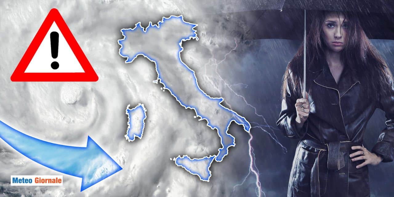 Arriva il maltempo, è tutto vero. Ciclone con freddo e temporali