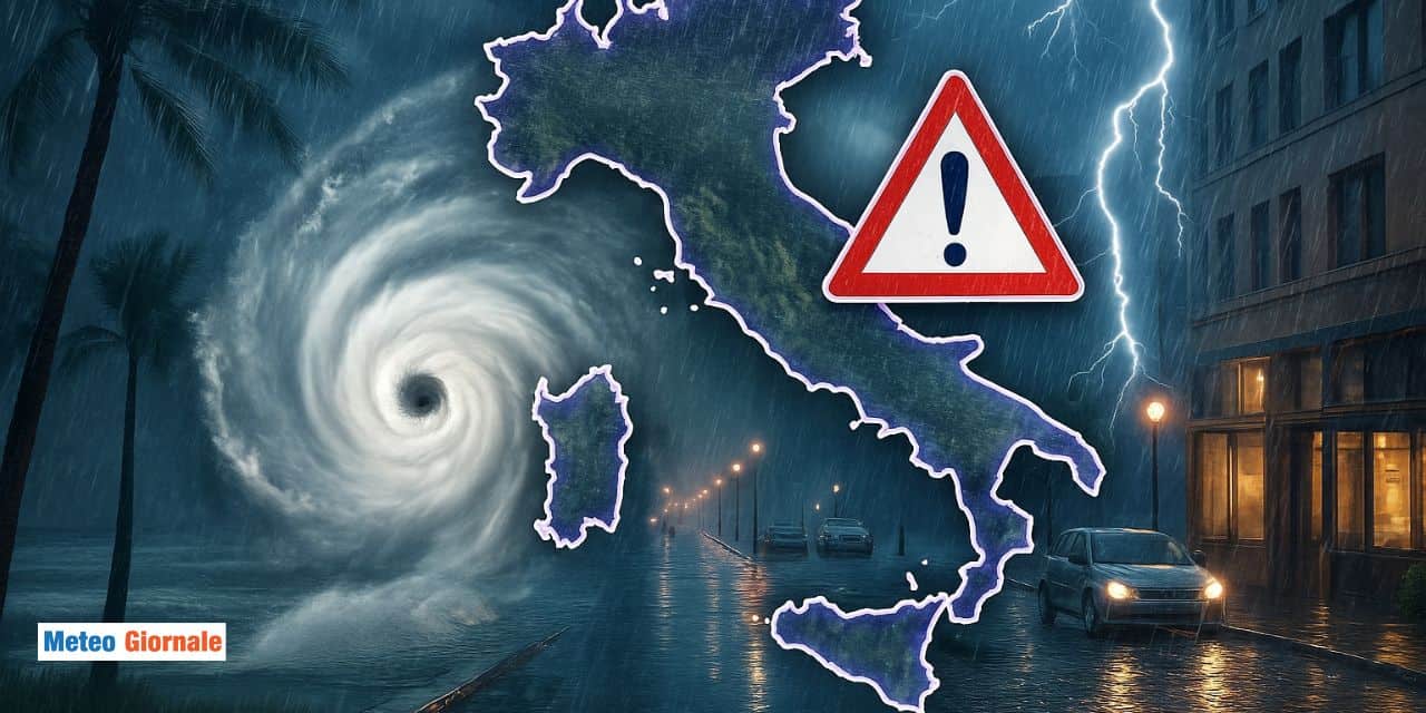 Ciclone pieno di maltempo in Italia, c’è la data