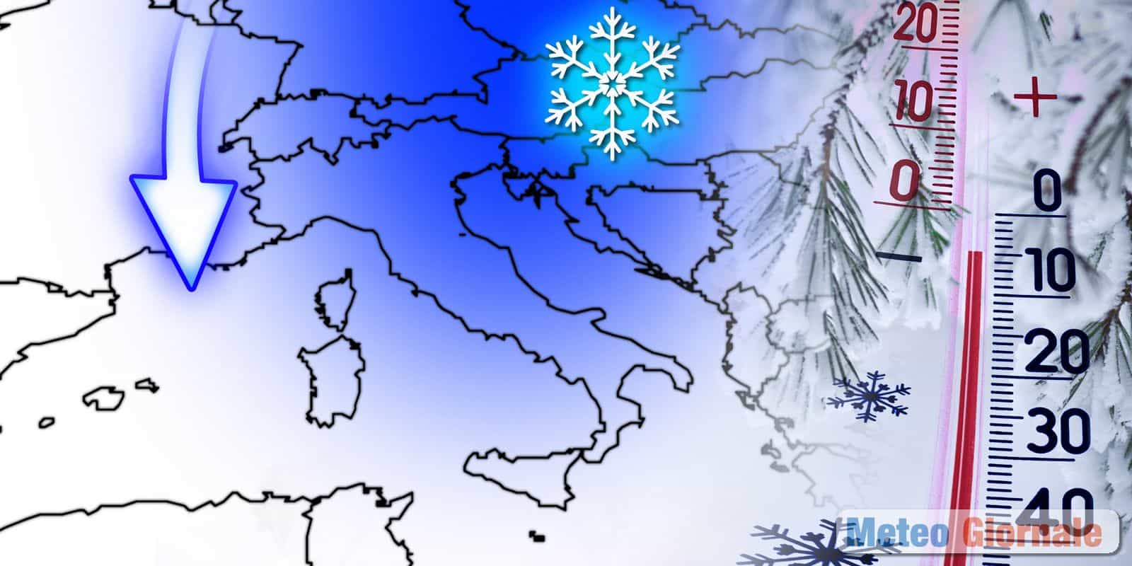 Meteo sciabolata artica e neve in pianura ecco dove