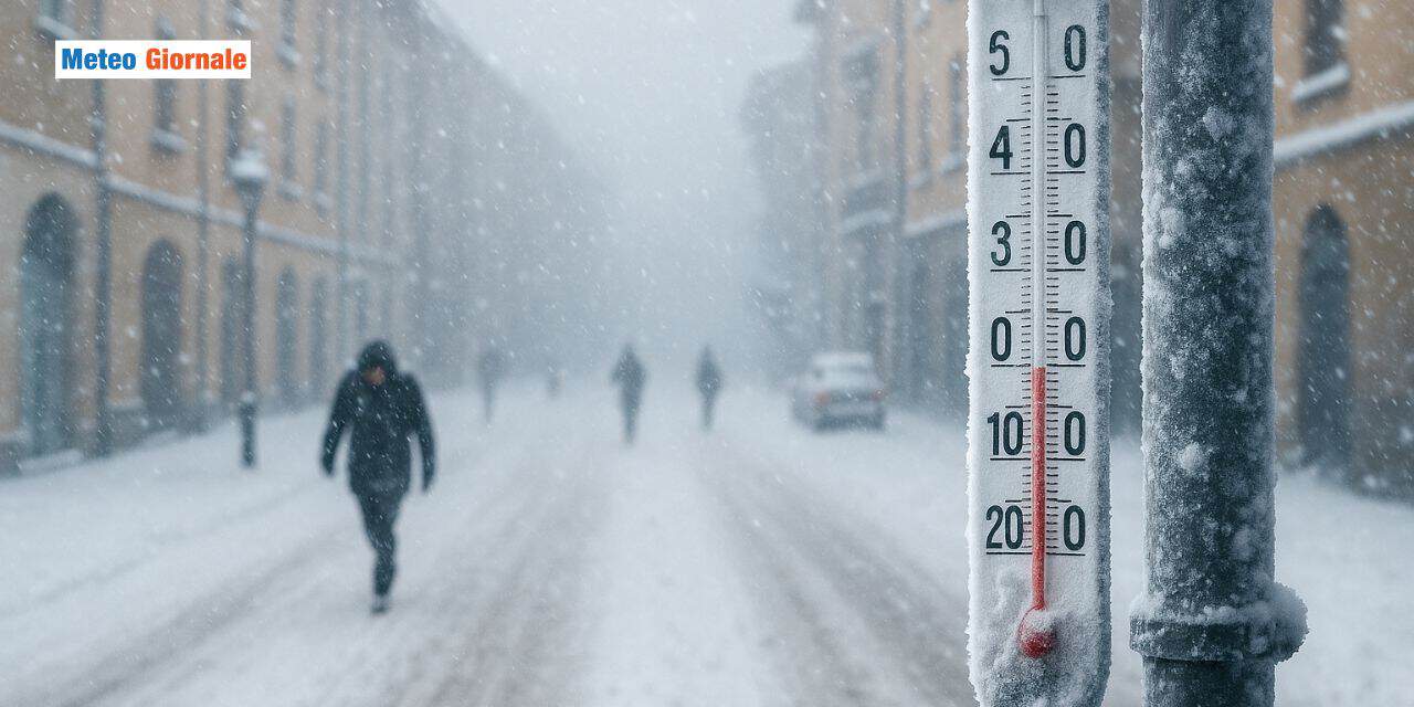 Ondata di freddo verso Sud, tutto bianco tra poche ore su queste zone
