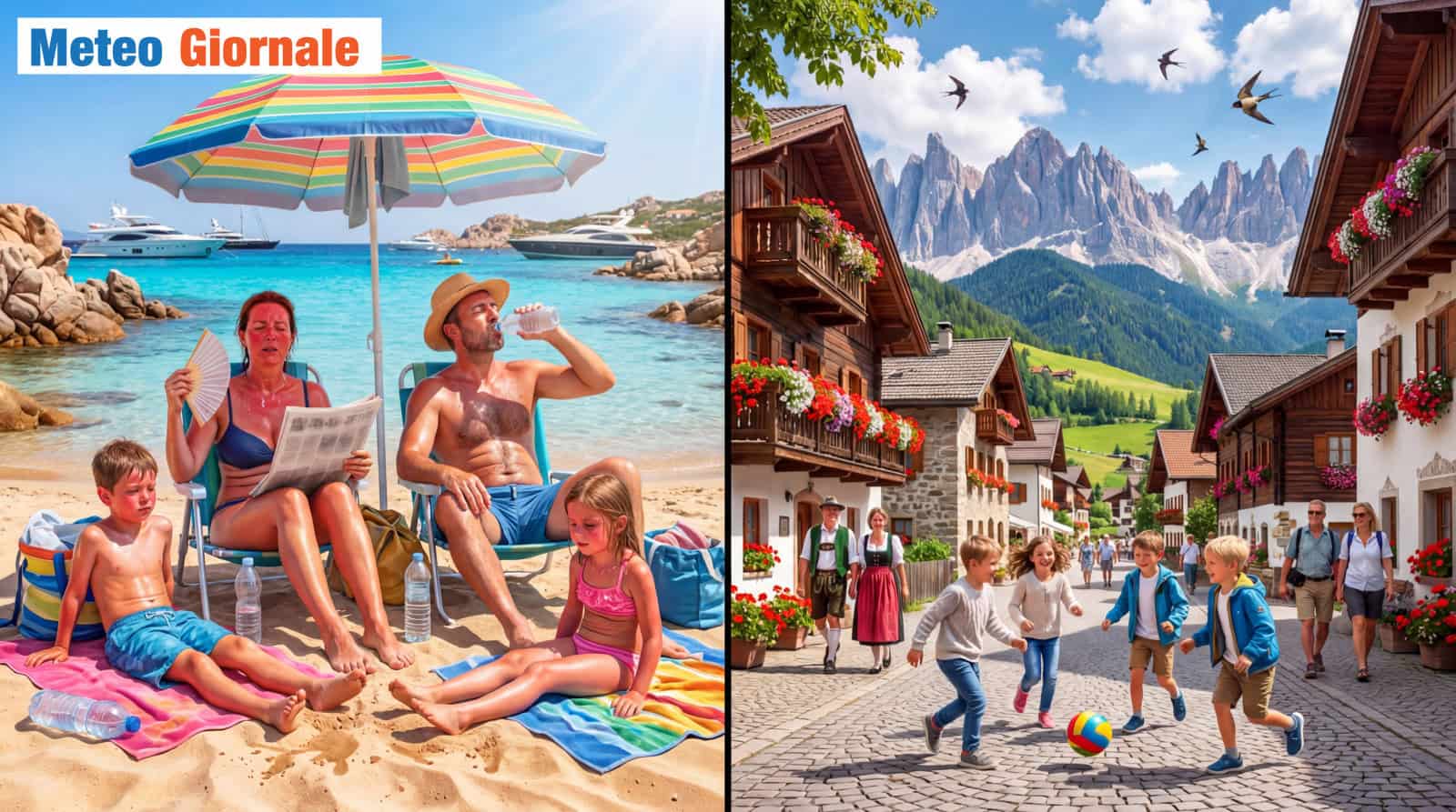 Come programmare le vacanze estive senza soffrire la calura estrema