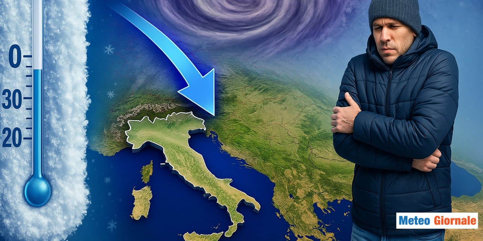 Tra poche ore torna l’INVERNO: pesante irruzione Artica in arrivo