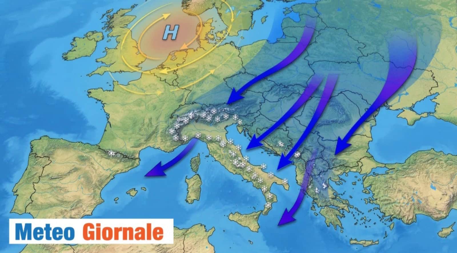 Il Meteo avverte: retrogressione GELIDA e NEVE a bassa quota