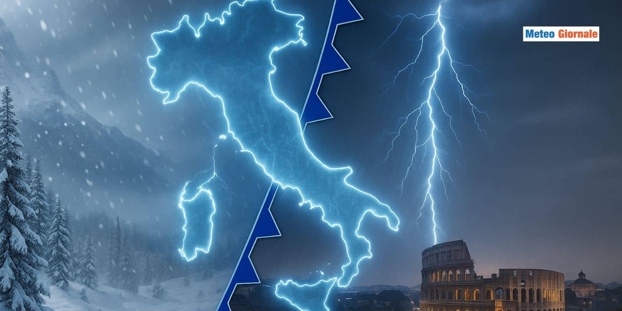 Settimana Santa come peggio non poteva, altro ciclone con freddo, pioggia e neve a bassa quota