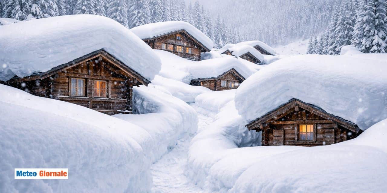 Super neve di inizio Aprile, oltre due metri su queste zone
