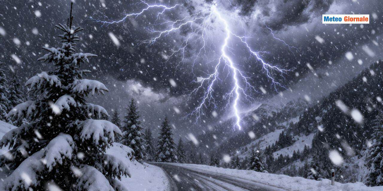 Temporali di neve, fiocchi anche in pianura Giovedì 26