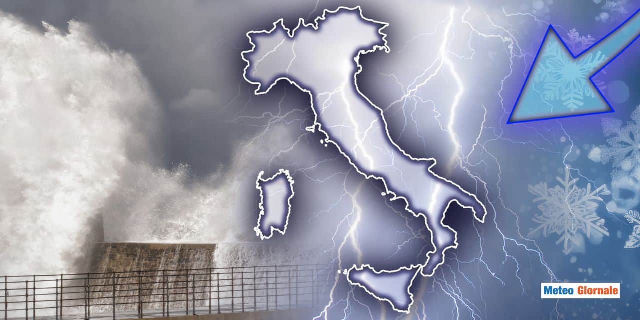 Nucleo gelido da -35 gradi sorvolerà l’Italia, arrivano temporali, neve e gragnola