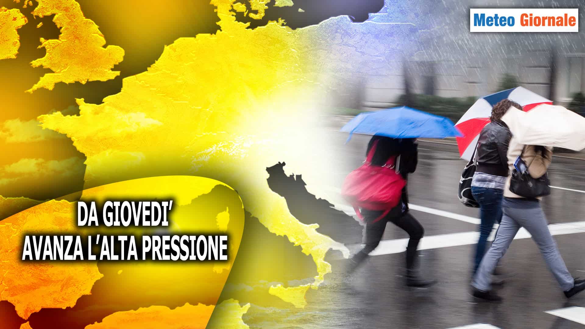 Meteo: ultime piogge e fresco, poi cambia tutto