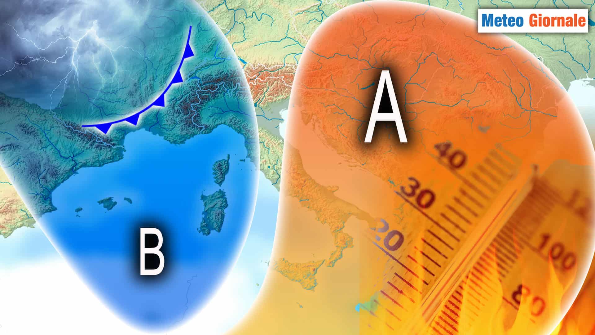 Meteo: nuovo cambiamento imminente, meno caldo e Temporali