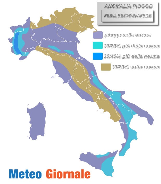ANOMALIE PIOGGE APRILE 2