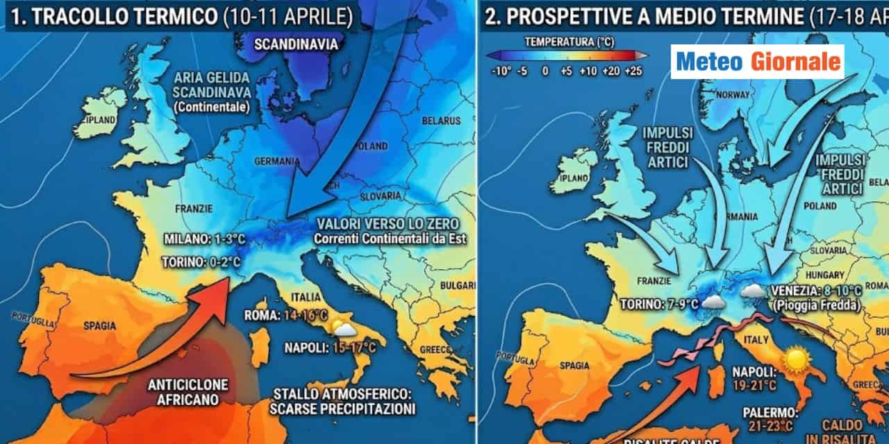 Meteo: doppio colpo di freddo dalla Russia nei prossimi 15 giorni