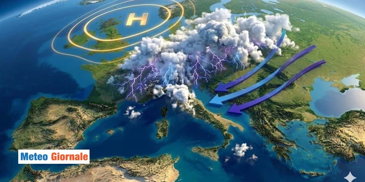Europa capovolta: mite a nord, freddo e maltempo sul Mediterraneo fino a fine mese