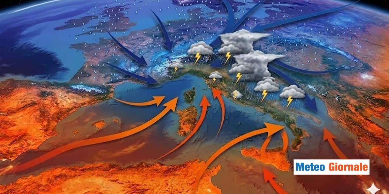 Meteo: occhio ai TEMPORALI da Domenica in 5 Regioni