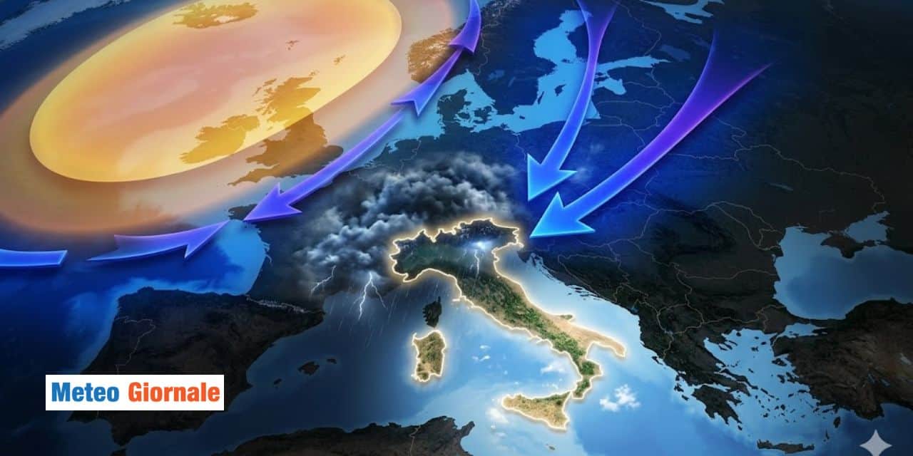 Fine mese col meteo fortemente anomalo in Europa: Italia presa in pieno