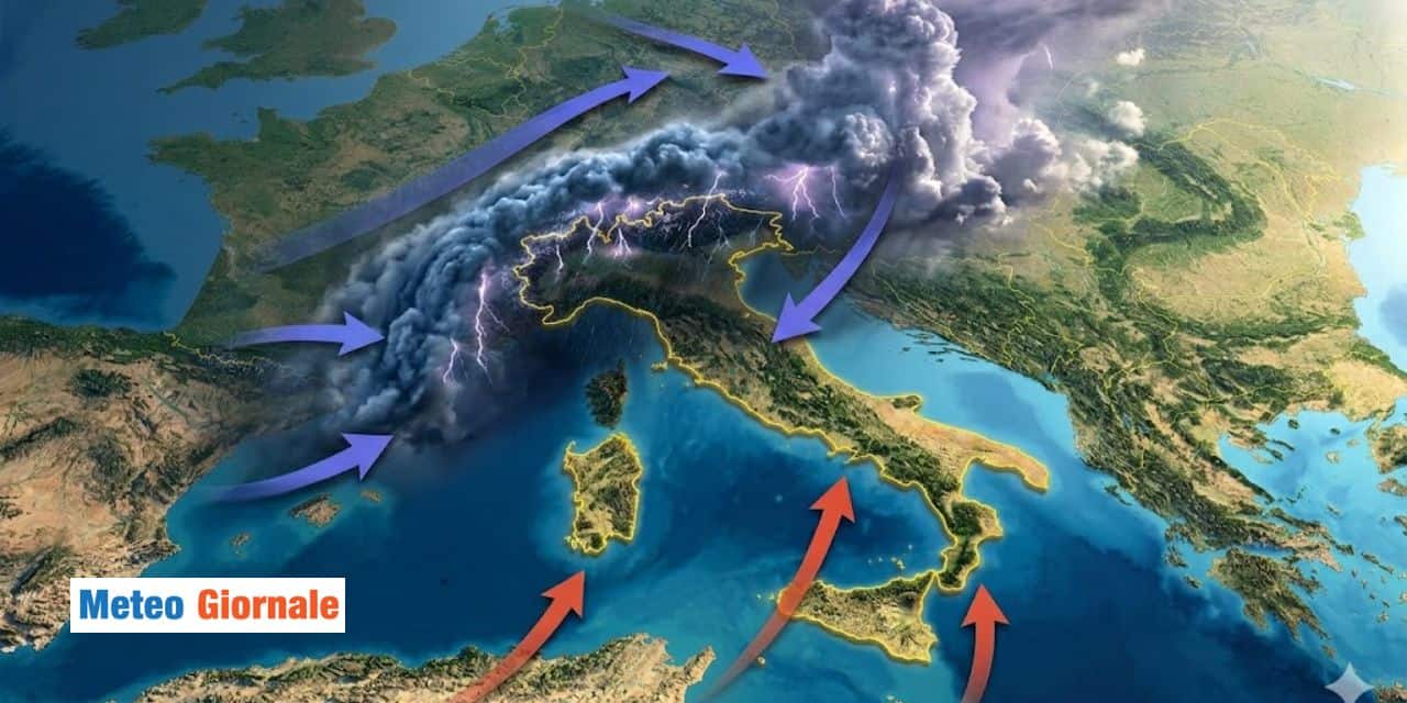 Meteo: prossime ore turbolente al Nord, ne avremo per 3 giorni