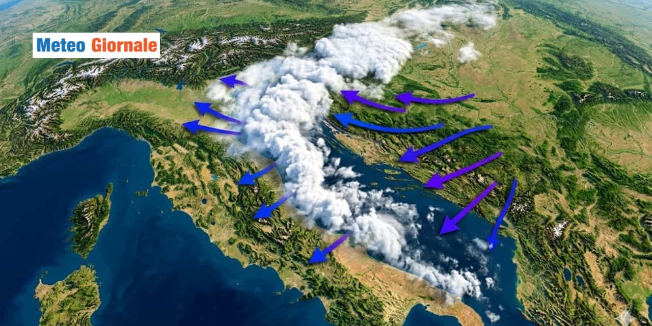 Meteo: forti temporali delle prossime 72 ore sull’Italia, ecco le regioni interessate