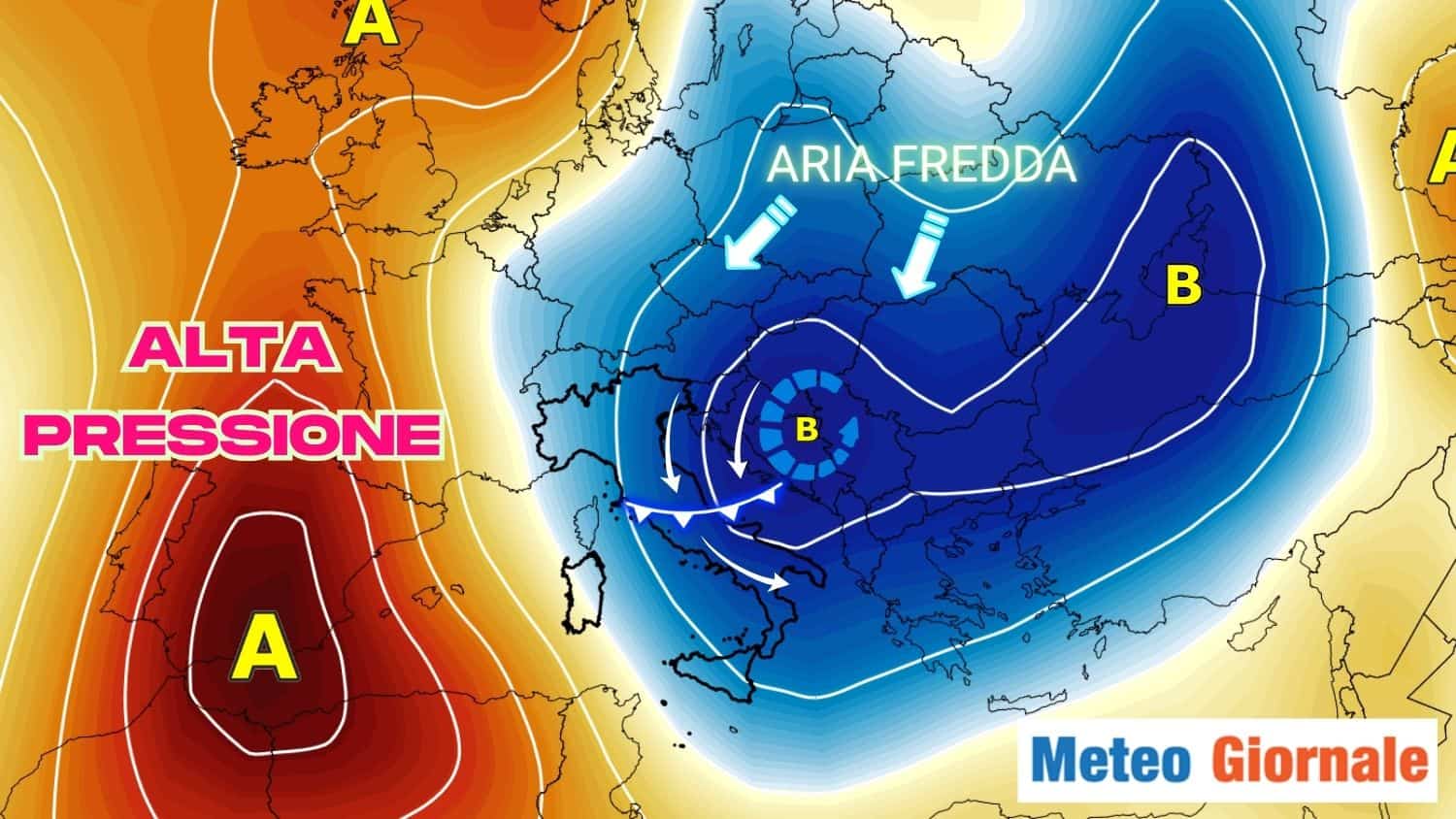 Ipotesi di azione fredda la prossima settimana: ecco quanto fredda e quanto durerebbe