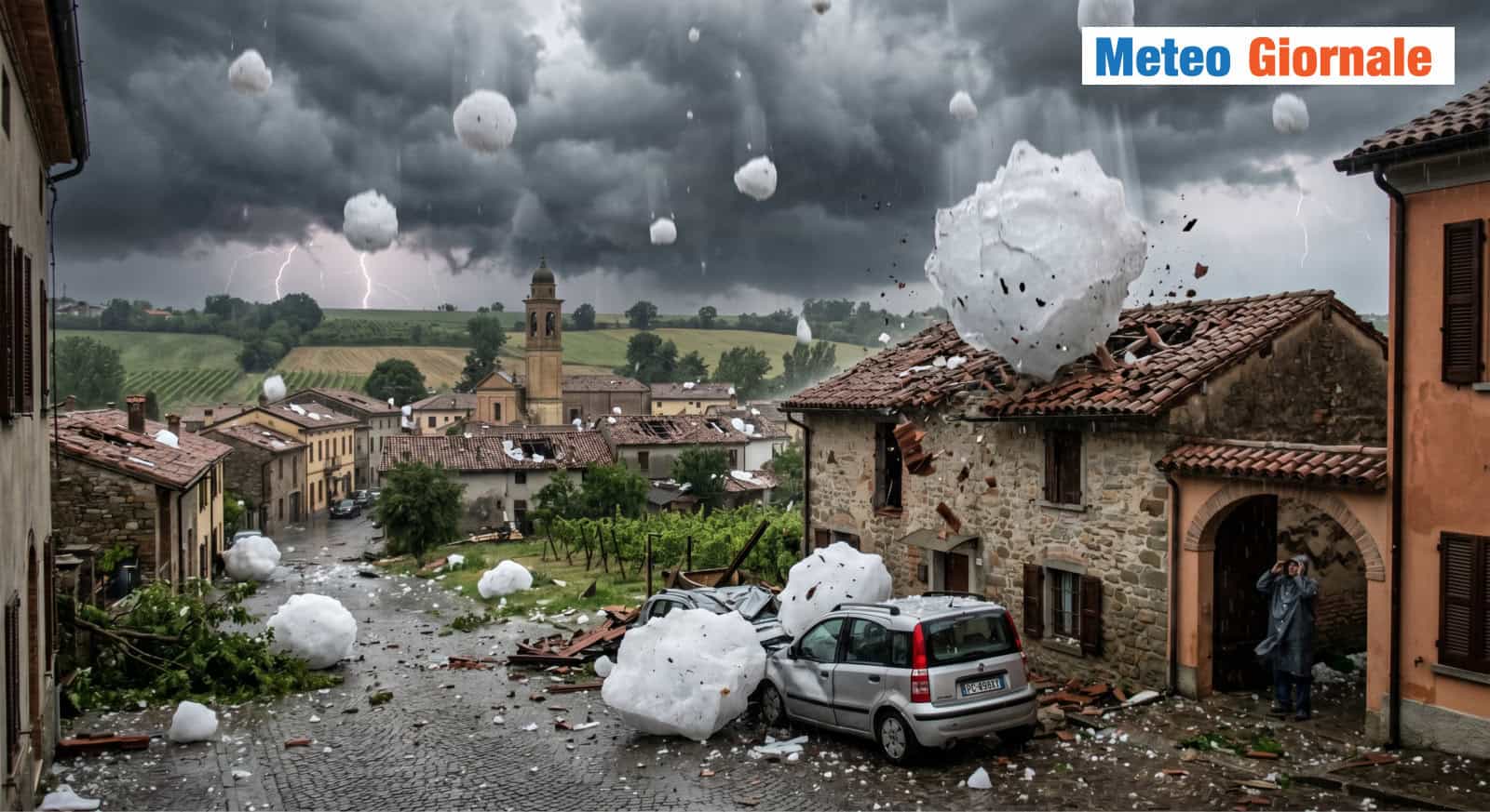 Chicchi di grandine grandi come meloni: 20 cm e i record più estremi mai visti