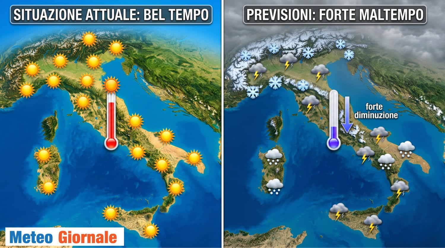 In un solo giorno si piomba in Inverno: la svolta meteo d’Aprile