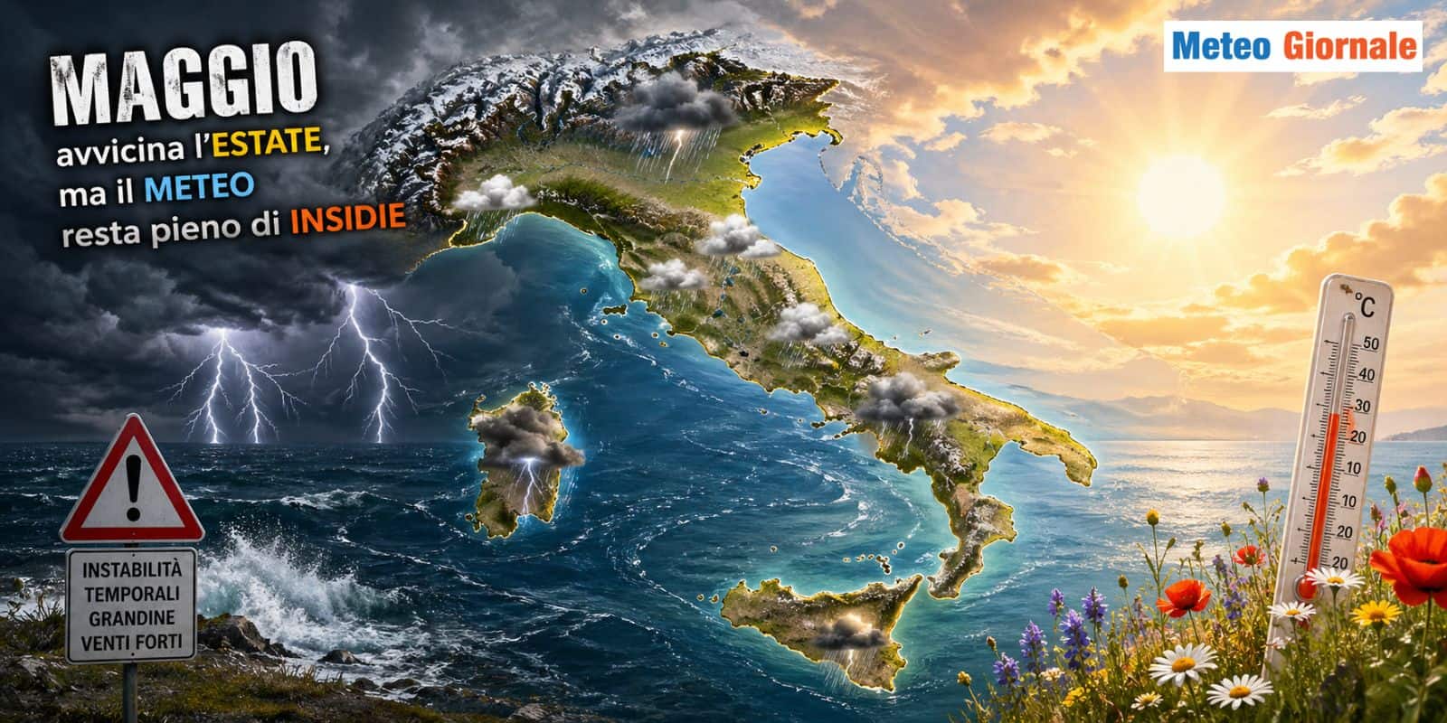 Maggio avvicina l’Estate, ma il Meteo resta pieno di insidie