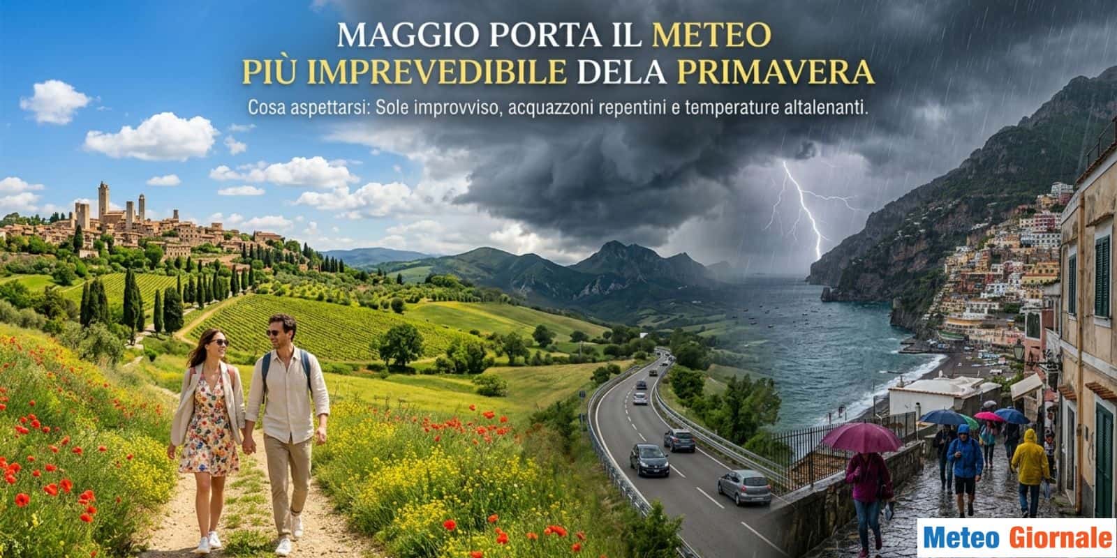 Conferme: Maggio porta il Meteo più imprevedibile della Primavera, cosa aspettarsi
