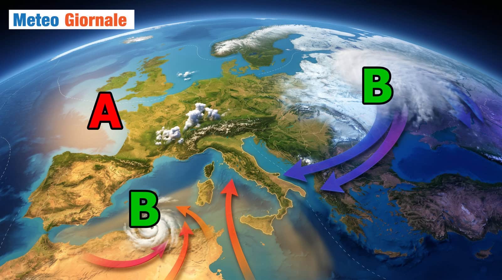 Meteo, il freddo dalla Russia punta dritto sull’Europa: ecco gli effetti in Italia