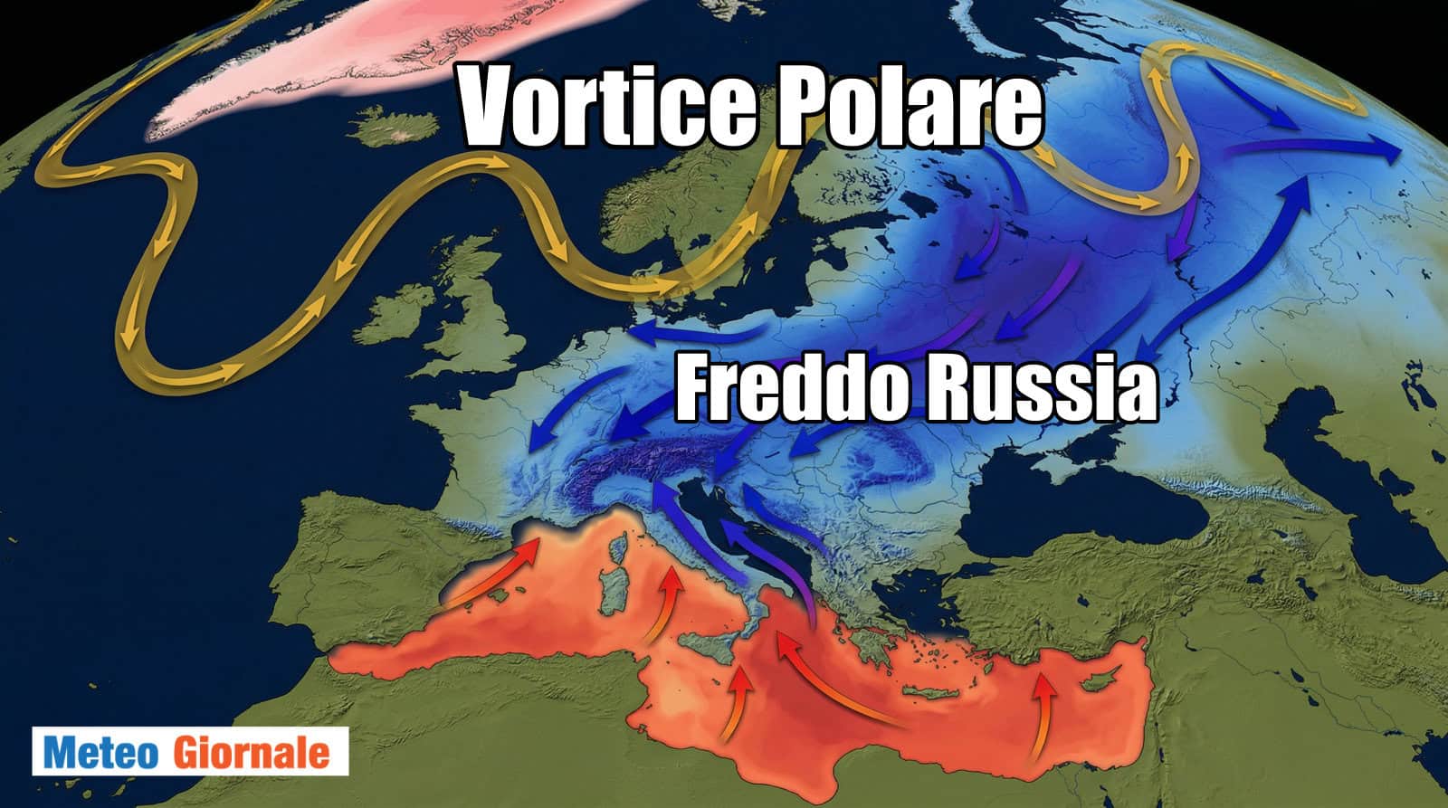 Aprile verso il freddo dell’aria siberiana dal 10 Aprile. Neve al Nord Italia