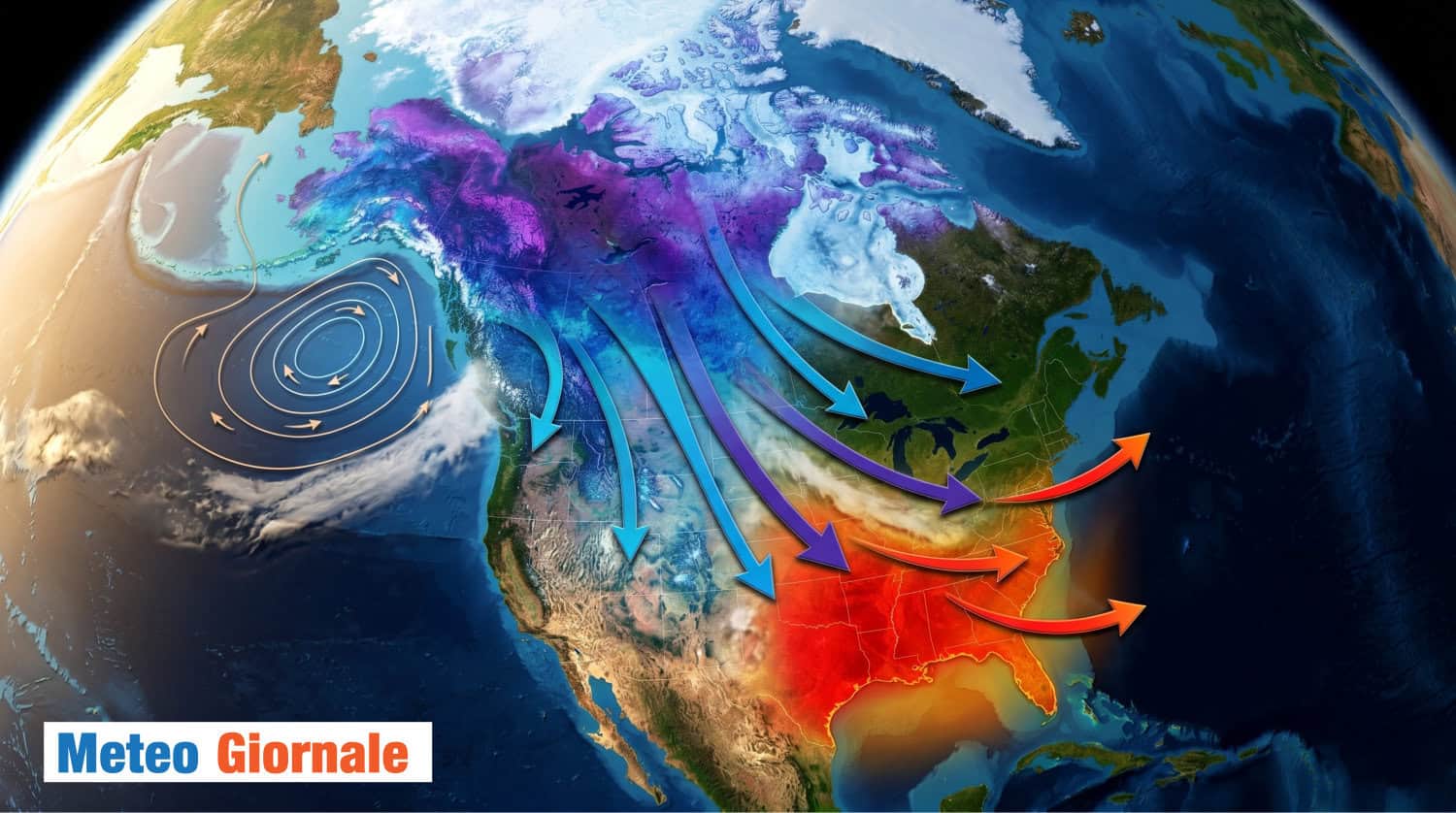 Stati Uniti, dal caldo record al gelo: colpa dell’Alaska