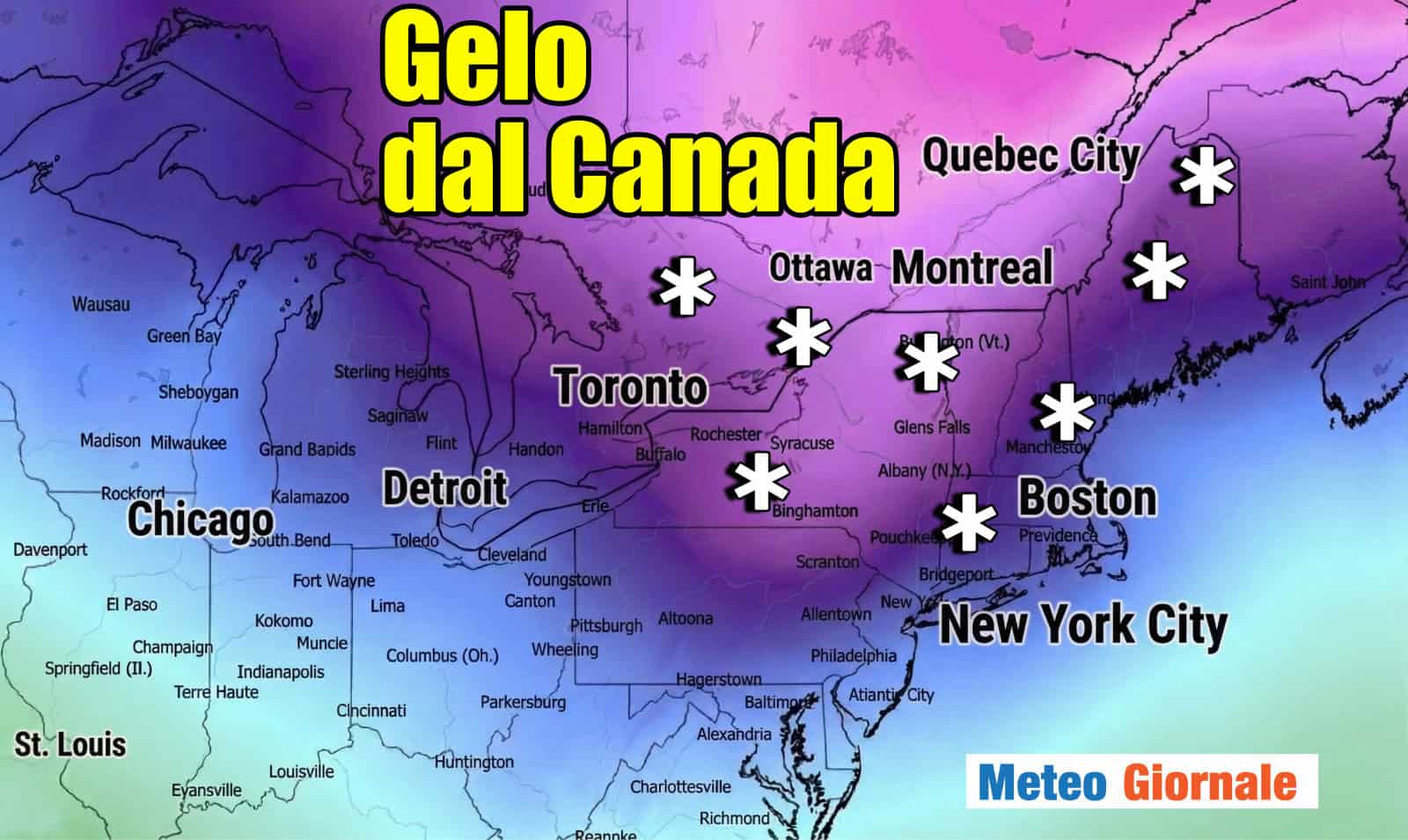 Colpo di coda invernale sul nord-est americano: neve a Boston e periferia New York