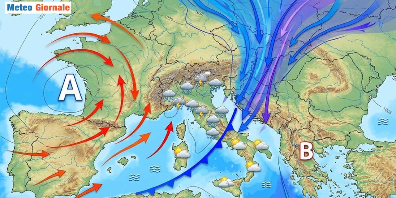 Italia ancora alle prese con repentini sbalzi del tempo