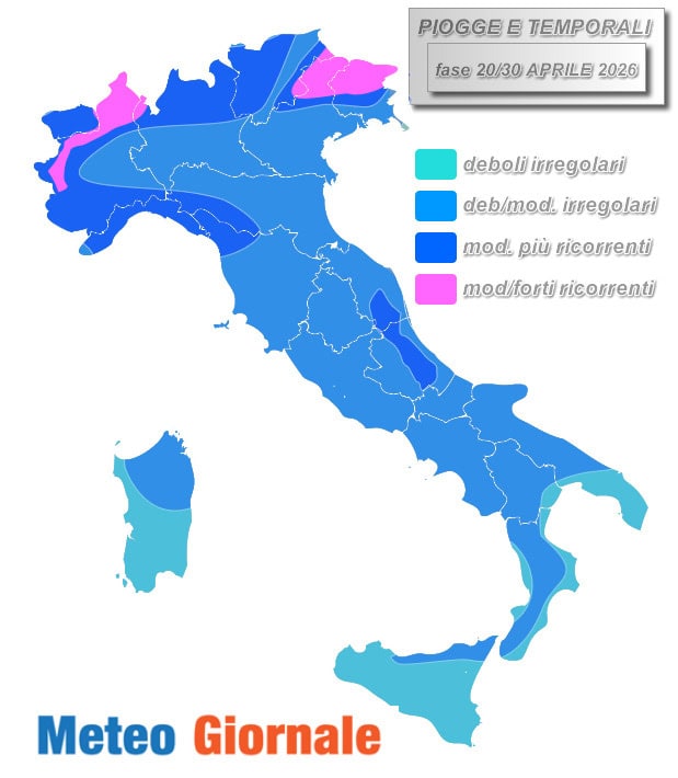 piogge 20 30 aprile